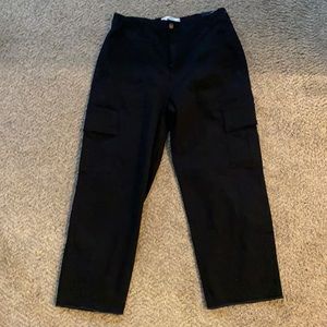 black cargo pants